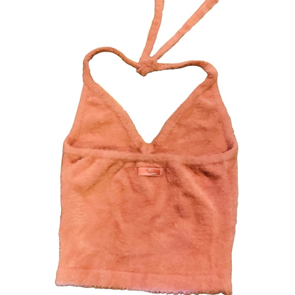 Whitney Simmons x Gymshark Eyelash Knit Canyon Red Halter Top Size S - Picture 5 of 9